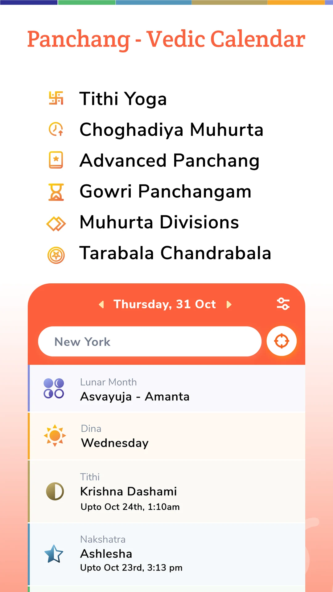 Panchang - Vedic Calendar screenshot